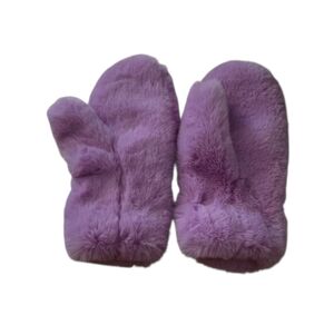 NWOT Aerie Purple Fuzzy Mittens